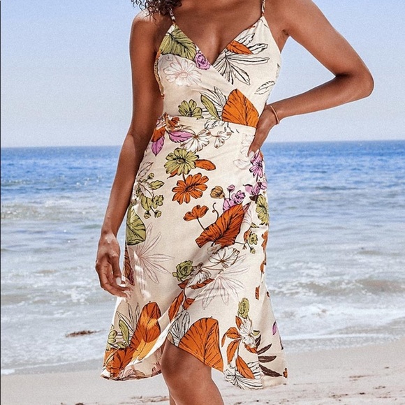 Floral Wrap Dress - Picture 1 of 4